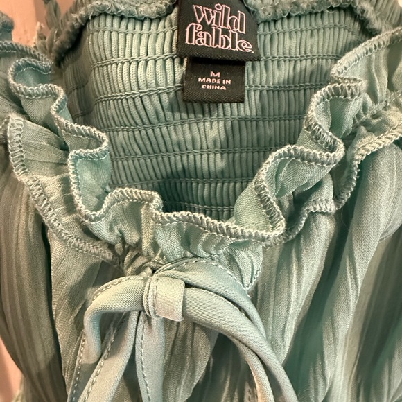 Wild Fable | Babydoll Turquoise Dress | Size: M - Picture 2 of 2